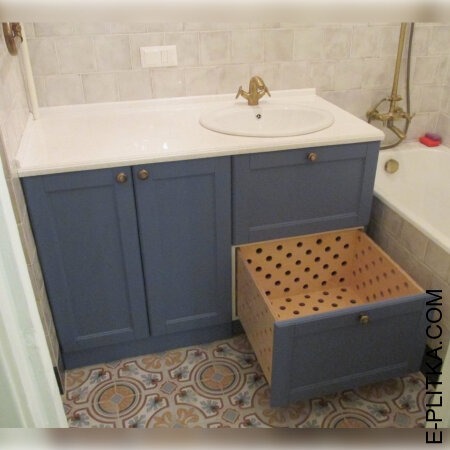 Мебель для ванной со столешницей на 120 см