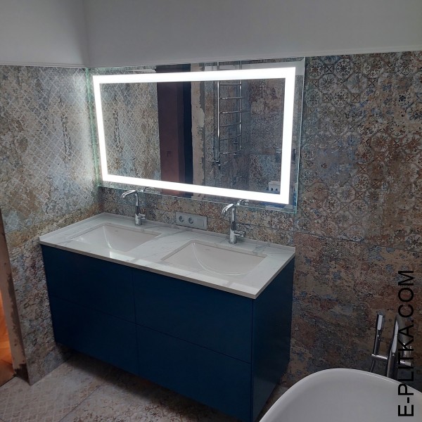 Тумба под столешницу с двумя раковинами