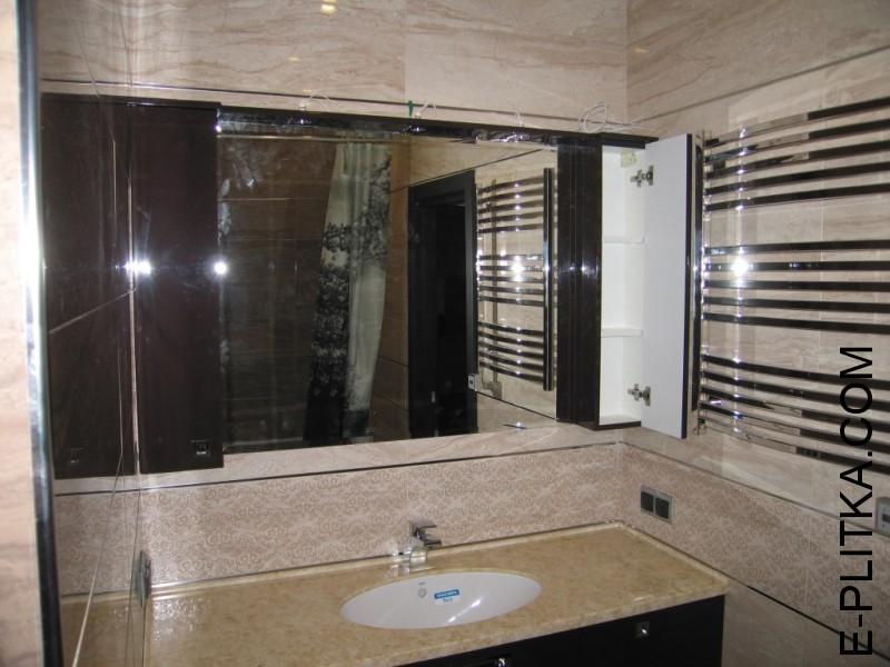 Меблі для ванної кімнати зі стільницею на 135 см