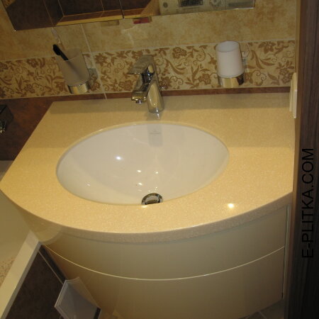 Тумба столешница под раковину в ванной