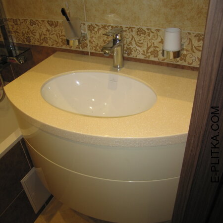 Тумба столешница под раковину в ванной