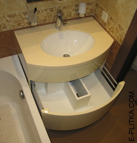 Тумба столешница под раковину в ванной