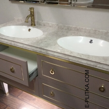 Мебель для ванной со столешницей по индивидуальным размерам