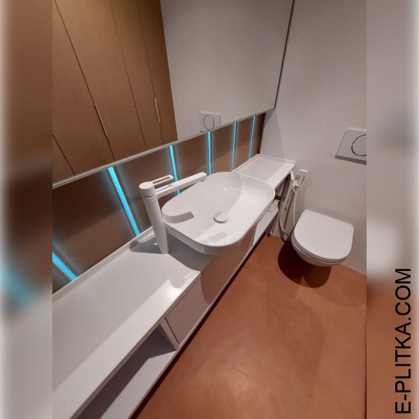 Виготовимо вузькі меблі комплектом для ванної в Києві на замовлення нестандартних розмірів та за індивідуальним дизайн-проектом. Підвісний комплект меблів у вузьку ванну: тумба з відритими нішами, стільниця, чаша. ТЕЛЕФОНУЙТЕ ☎️ +38(073) 576 63 03 ✔️ Найк