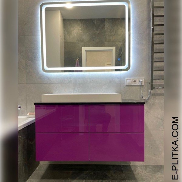 Тумба в ванную комнату с камнем