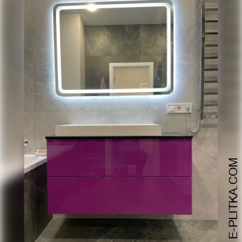 Тумба у ванну кімнату з каменем