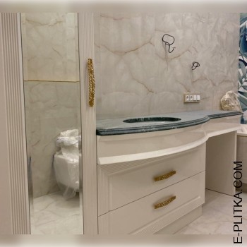 Меблі для ванни зі стільницею з каменю