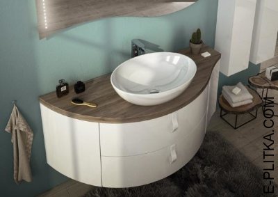 Мебель для ванны со столешницей из камня