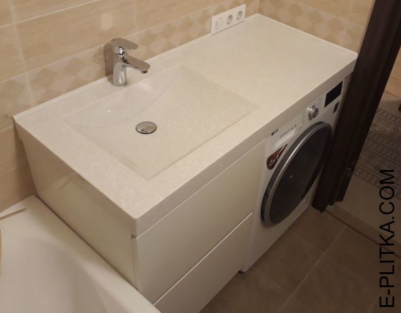 Нравится Тумба в ванную под стиральную машину на заказ в Киеве, фото, цена. - сделаем по Вашим размерам