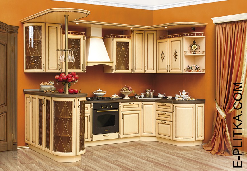 Кухня «Парма» цвета слоновая кость