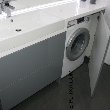 Мебель для ванны с раковиной под стиральную машину