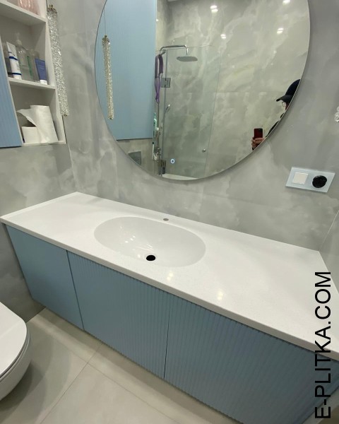 Раковина столешница с тумбой в ванную комнату