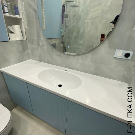 Раковина столешница с тумбой в ванную комнату