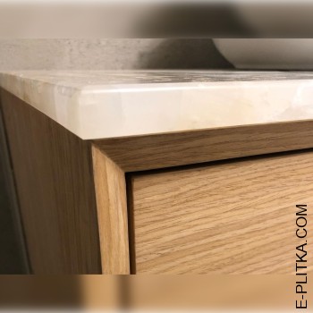 Шпоновані меблі під дві чаші-раковини