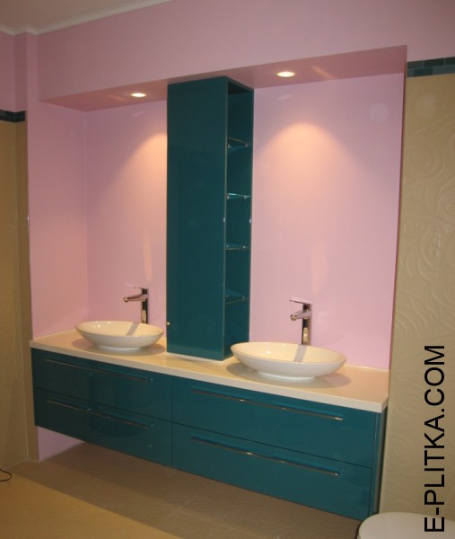 Зробити меблі для ванної кімнати з двома раковинами