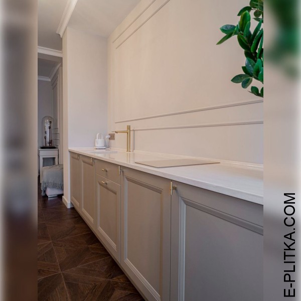 Изготавливаем кухни в Киеве под заказ любых размеров и по индивидуальному дизайн-проекту. Современная одноярусная мебель в кухню без верхних шкафов с акриловой столешницей и однородной мойкой. ЗВОНИТЕ ☎️ (063) 641 35 65 ✔️ Лучшее качество!