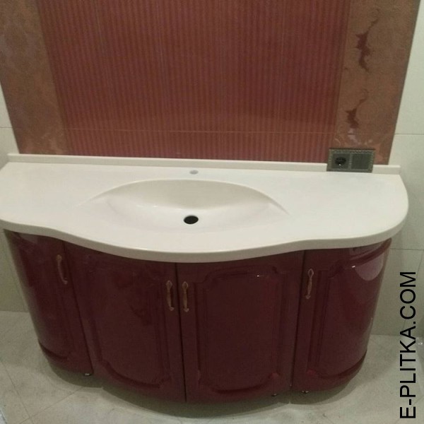 Раковина в ванную со столешницей и тумбой