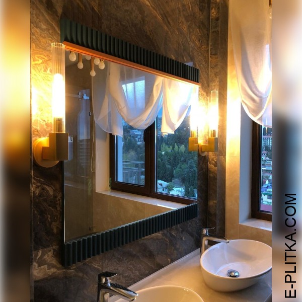 Рифленый набор мебели с опрой медного цвета