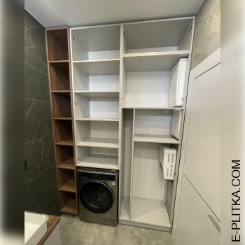 Вбудована шафа для ванної з пральною машиною