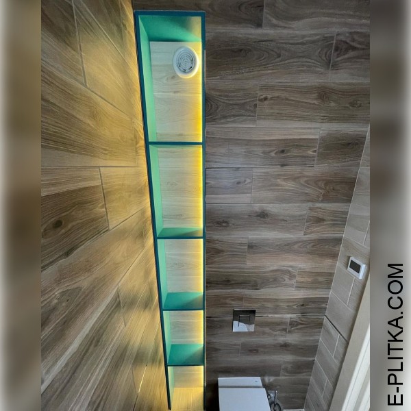 Встроенная мебель со столешницей и врезной раковиной