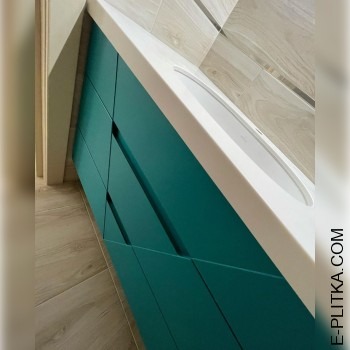 Вбудовані меблі зі стільницею та врізною раковиною