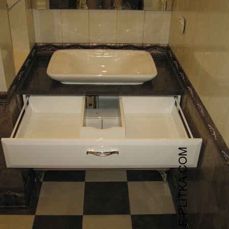 Мебель ванной комнаты столешница