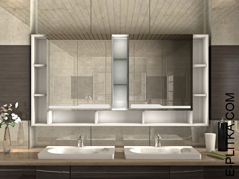 Шкаф для ванной с зеркалом