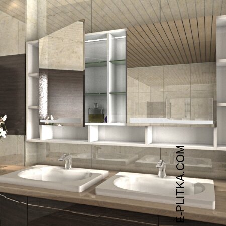 Шкаф для ванной с зеркалом