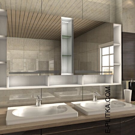 Шкаф для ванной с зеркалом